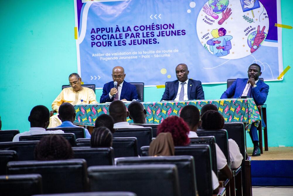 Monsieur Victor RAKOTO, le Représentant Résident de l’UNFPA annonçant son discours