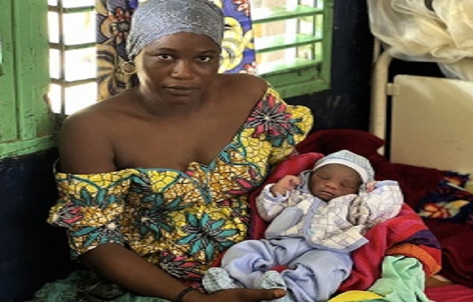 A mother and her newborn in the maternity ward of the Birao district hospital. ©UNFPA the Central African Republic