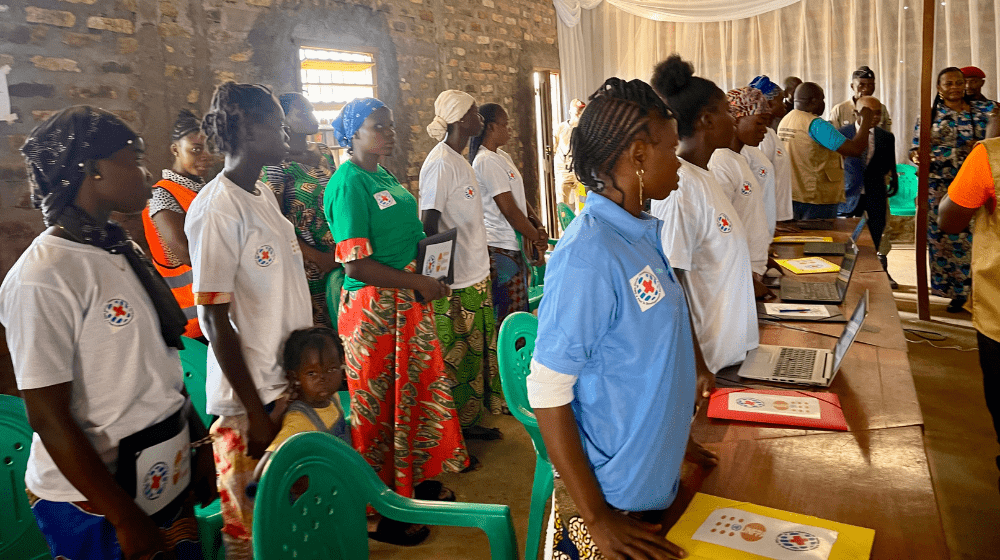 Certaines filles ont bénéficié d'une formation en Technologies de l'Information dispensée par le partenaire de mise en œuvre de l'UNFPA, l'ONG Olivier Homme de Galilée.