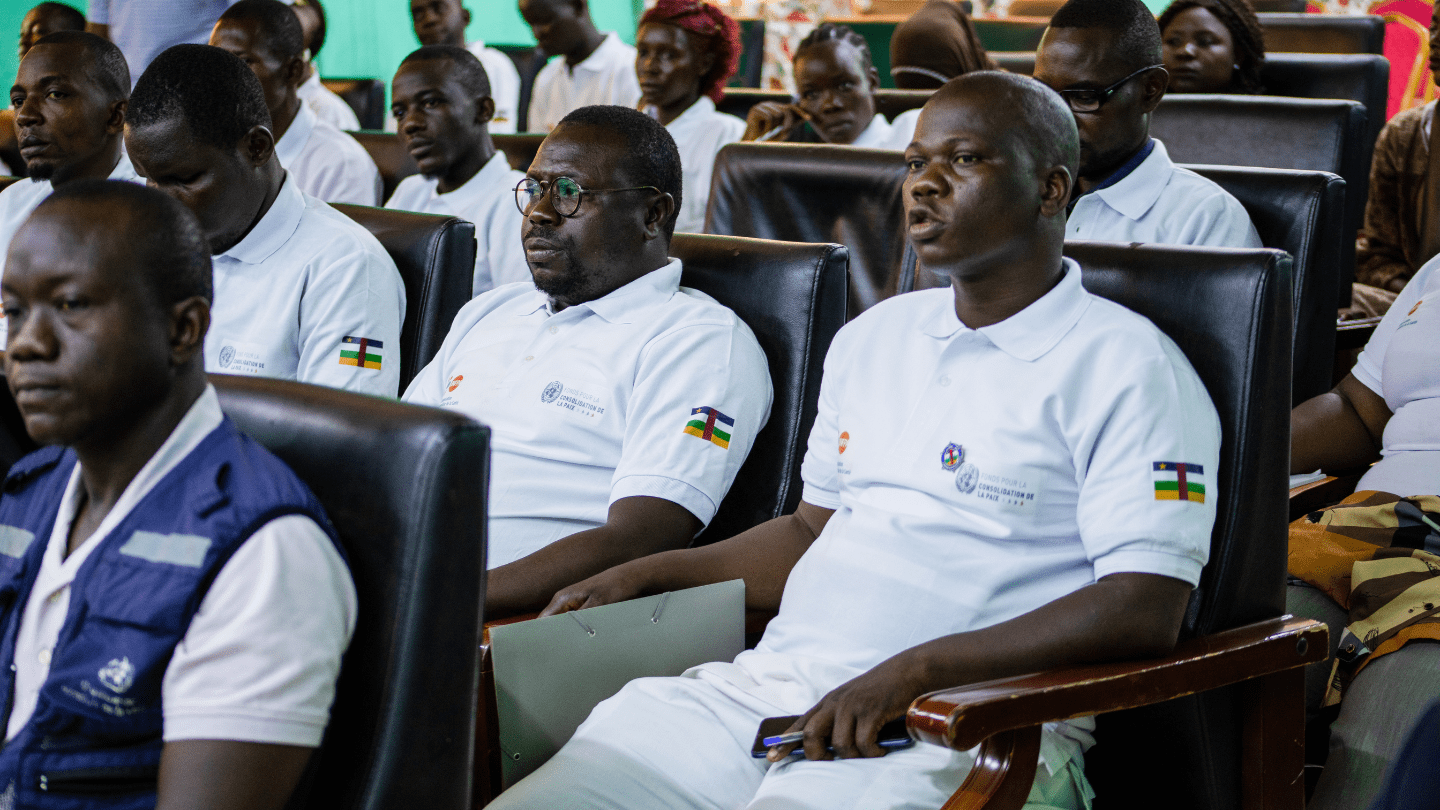 Des jeunes à l'atelier de validation de la feuille de route jeunesse en RCA