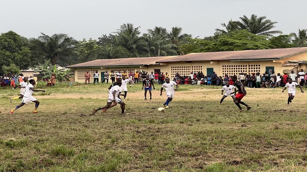 Sensibilisation autour d'un match de football