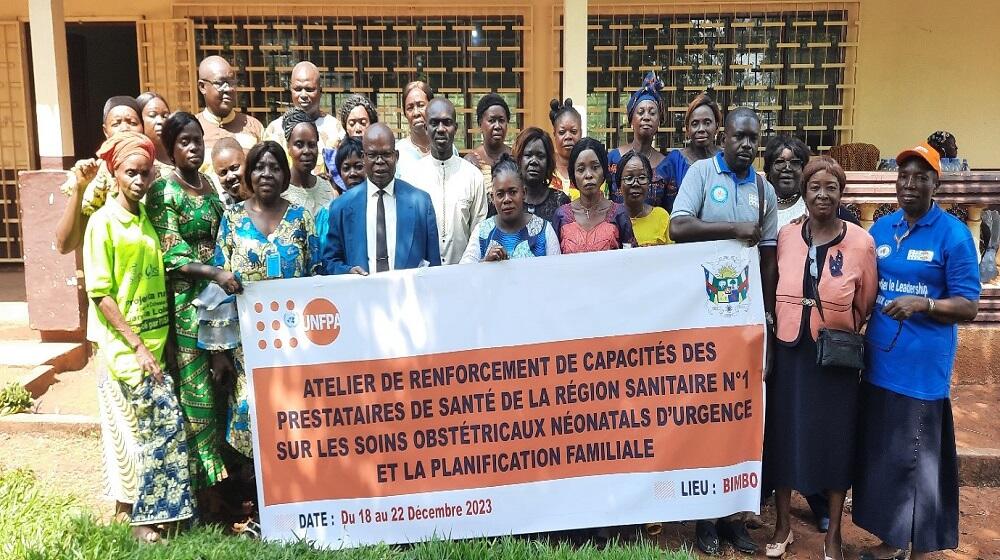 Formation des prestataires de santé sur le SONU. 