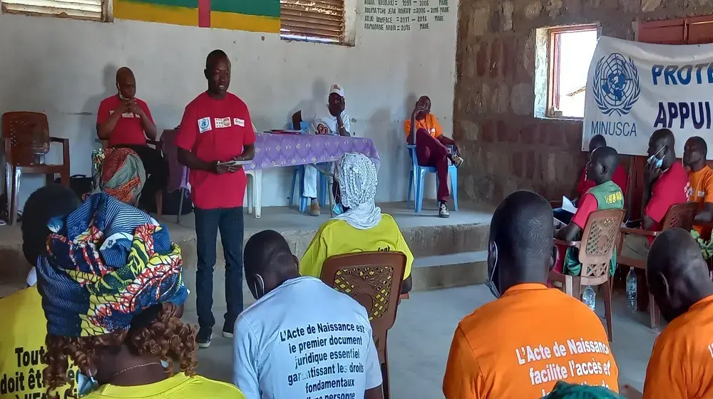 Audiences foraines à Sam-Ouandja pour doter 350 enfants et 150 femmes de jugements supplétifs d’acte de naissance.