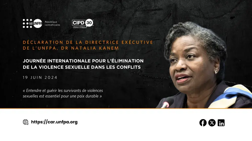 DECLARATION - Journée internationale pour l'élimination de la violence sexuelle dans les conflits (19 juin)