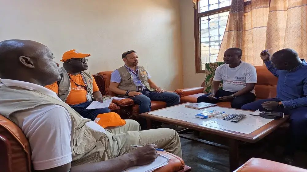 Mission exploratoire du Représentant Résident Dr Shible SAHBANI dans les Sous-préfectures de Bria et Sam-Ouandja.